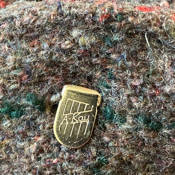 Vintage A-Kay Wool Plaid Windowpane Hunting Logging Work Pants Men's 36x28 - Picture 9 of 11